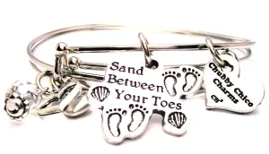 Sand Between Your Toes Expandable Bangle Bracelet Set