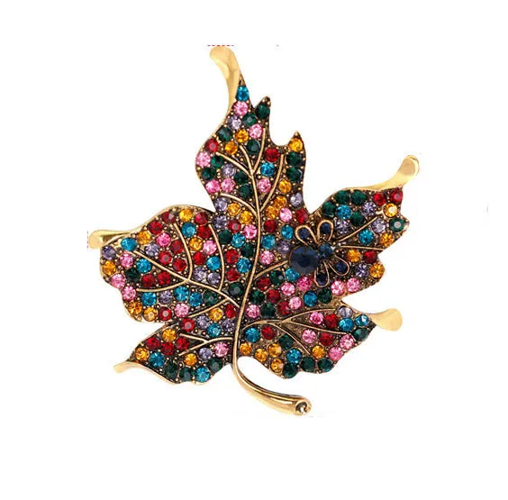 SB141 - Maple leaf brooch