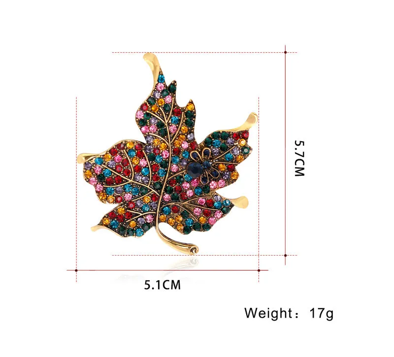 SB141 - Maple leaf brooch