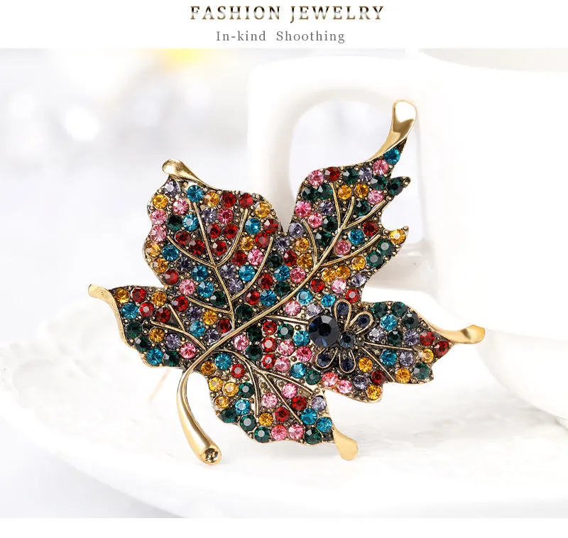 SB141 - Maple leaf brooch