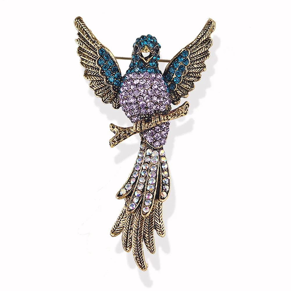 SB359 - Colorful Bird Brooch