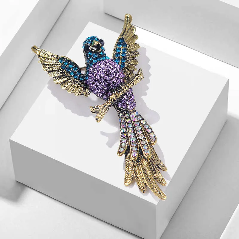 SB359 - Colorful Bird Brooch