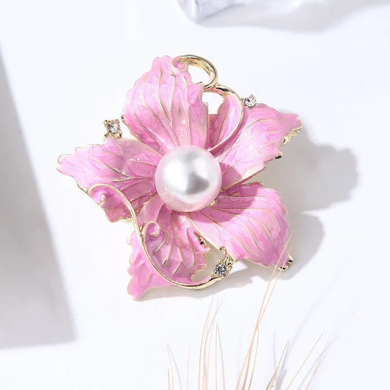 SB368 - Fashion Flower Drip Brooch