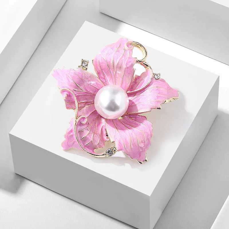 SB368 - Fashion Flower Drip Brooch