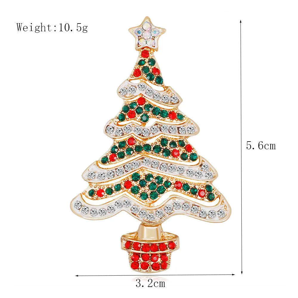 SB405 - Christmas Tree Saree Brooch