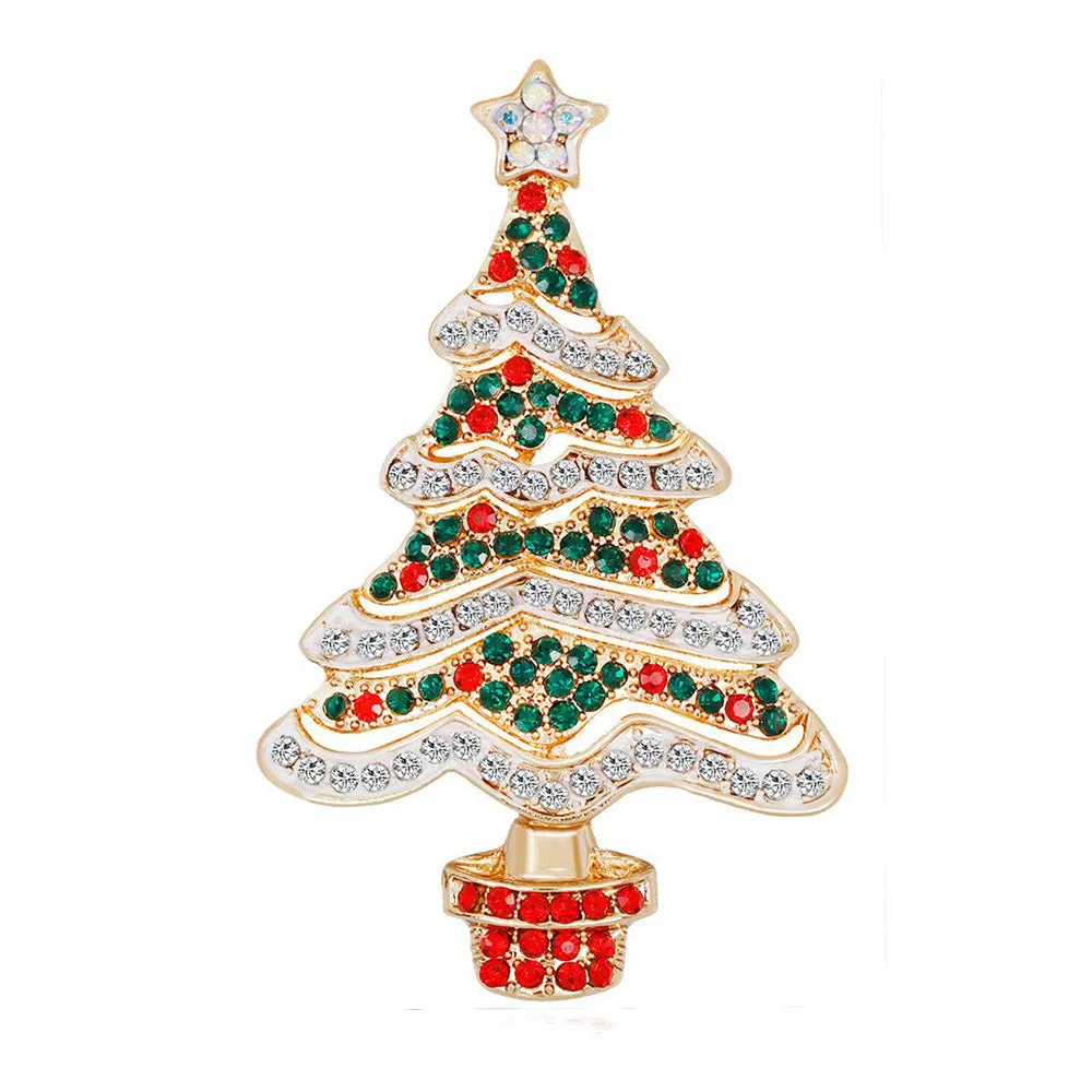 SB405 - Christmas Tree Saree Brooch