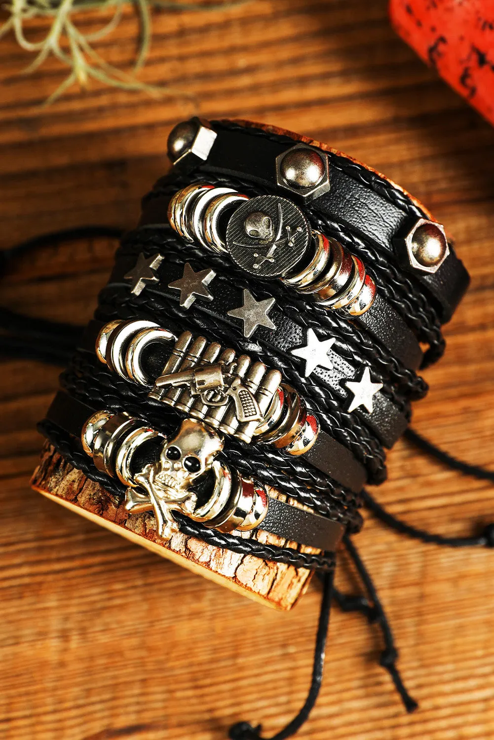 Skull and Pirate Bracelet Set