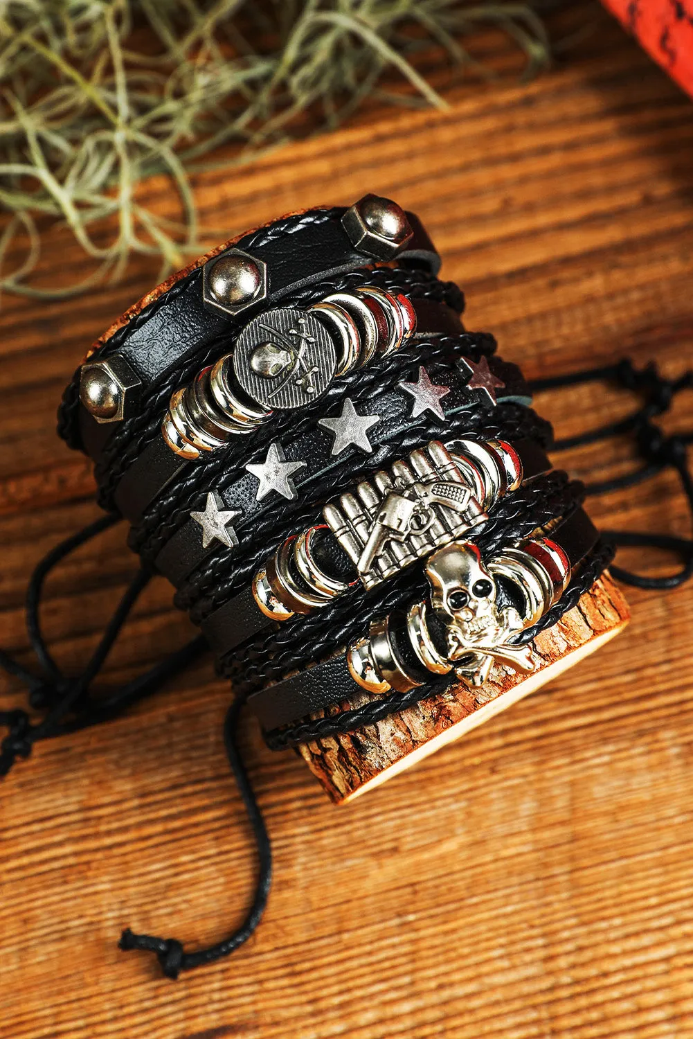 Skull and Pirate Bracelet Set