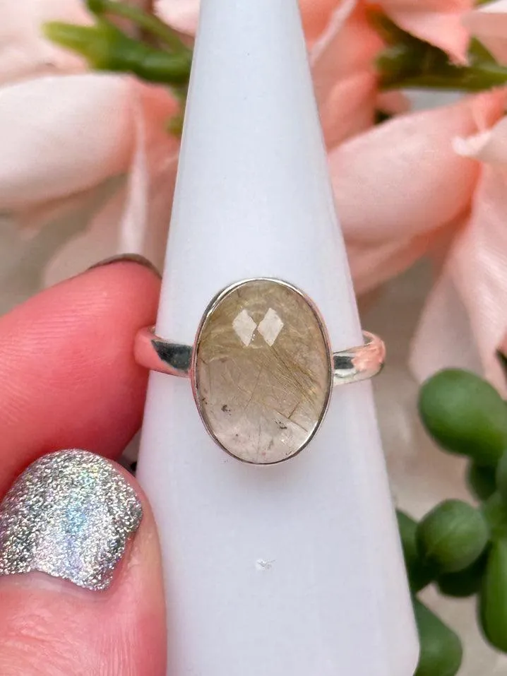 Sterling Silver Rutile Quartz Rings