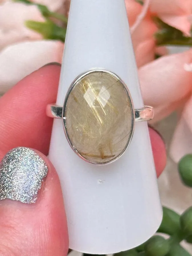 Sterling Silver Rutile Quartz Rings