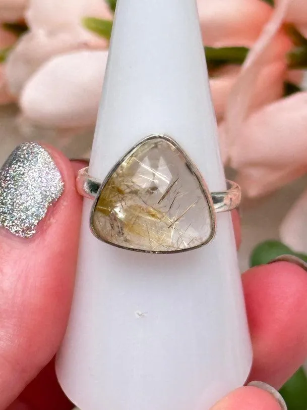 Sterling Silver Rutile Quartz Rings