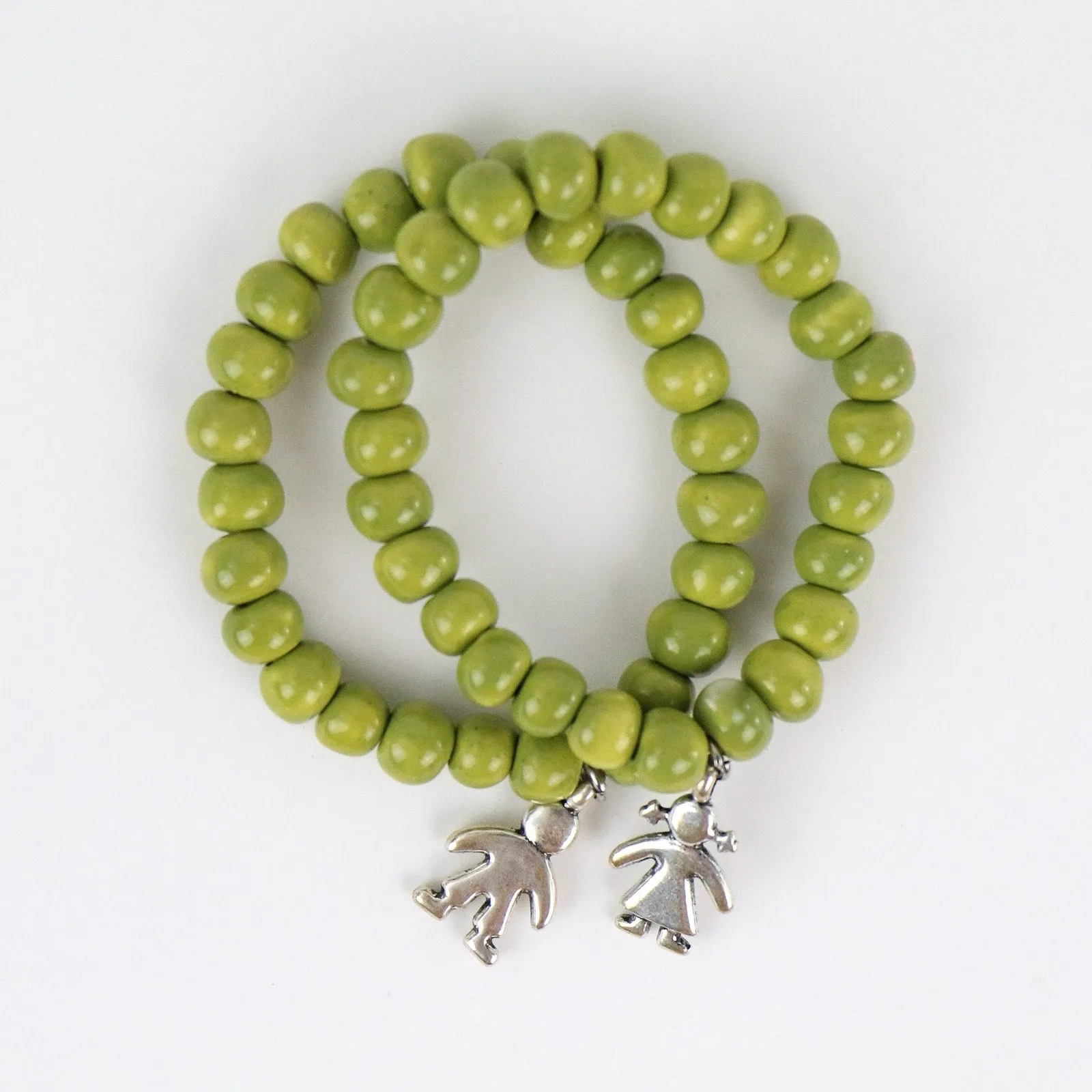 SwaziMUD™ Green Charm Bracelet