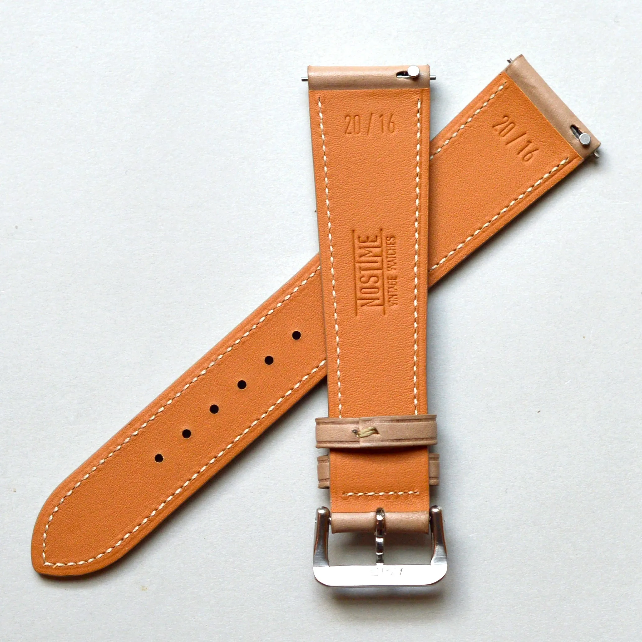 TAUPE BROWN NOVONAPPA SMOOTH CALF STANDARD STRAP