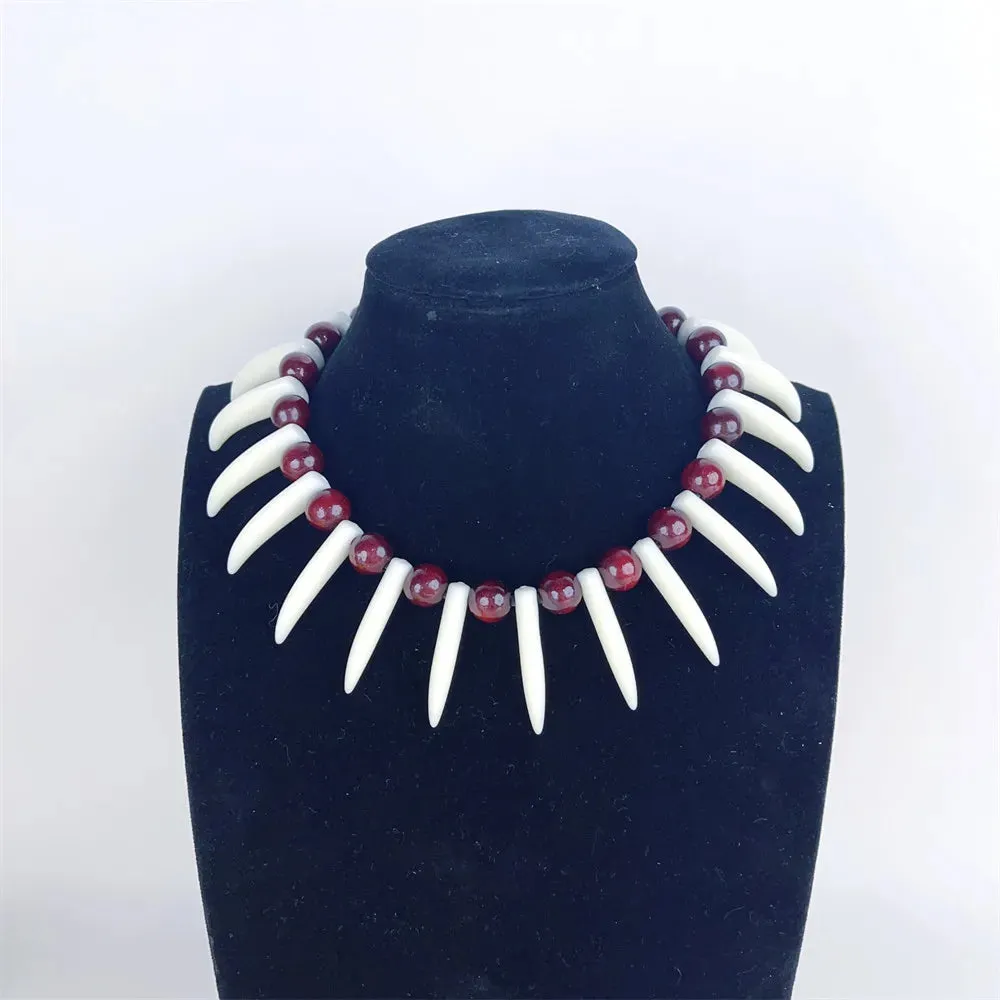 TEEK - Samoan Maroon Brown Ula Nifo Ula Lei Wear Necklace