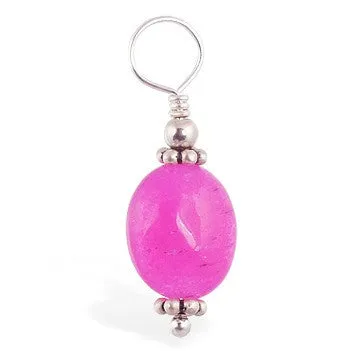 TummyToys® Hot Pink Jade Navel Swinger Charm