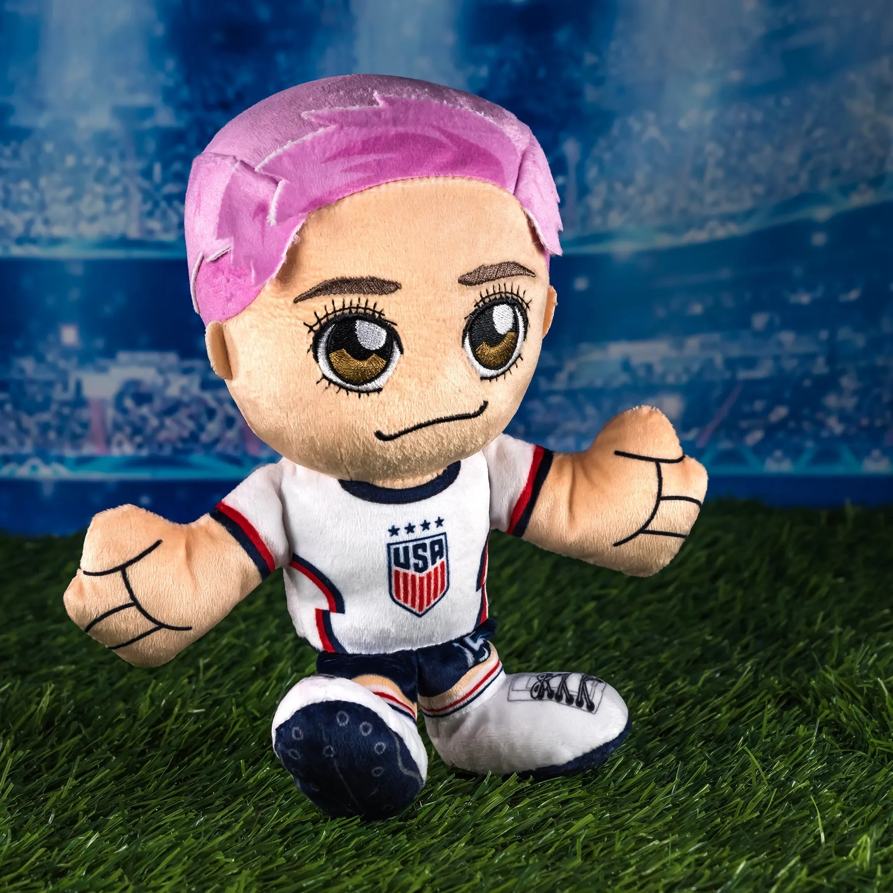 US Women's Soccer Kuricha Bundle: Megan Rapinoe and US Soccer Ball Kuricha Plushies