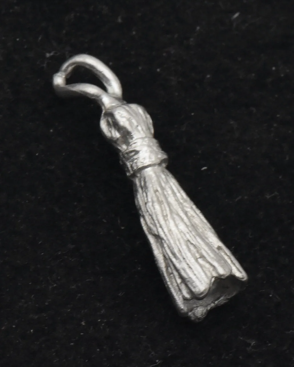 Vintage Pewter Graduation Cap Tassel Charm