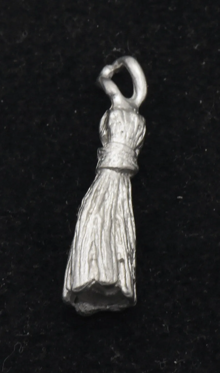 Vintage Pewter Graduation Cap Tassel Charm