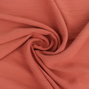 Viscose Linen Crinkle - Terracotta