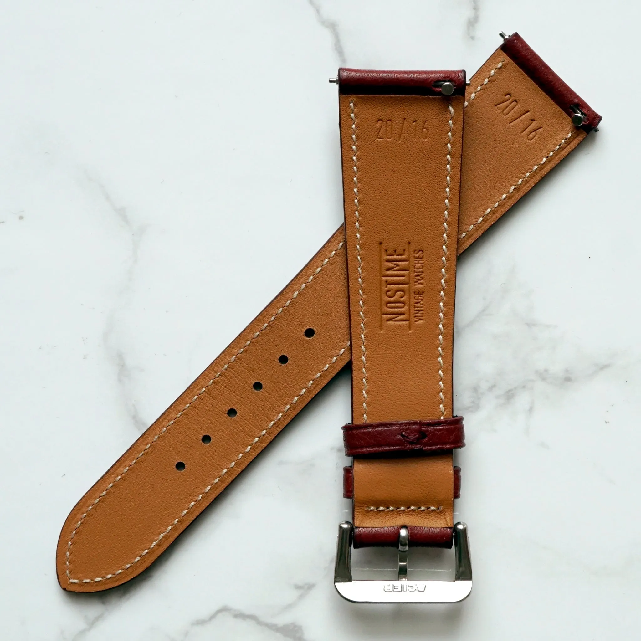 WINE BOX CALF STANDARD STRAP