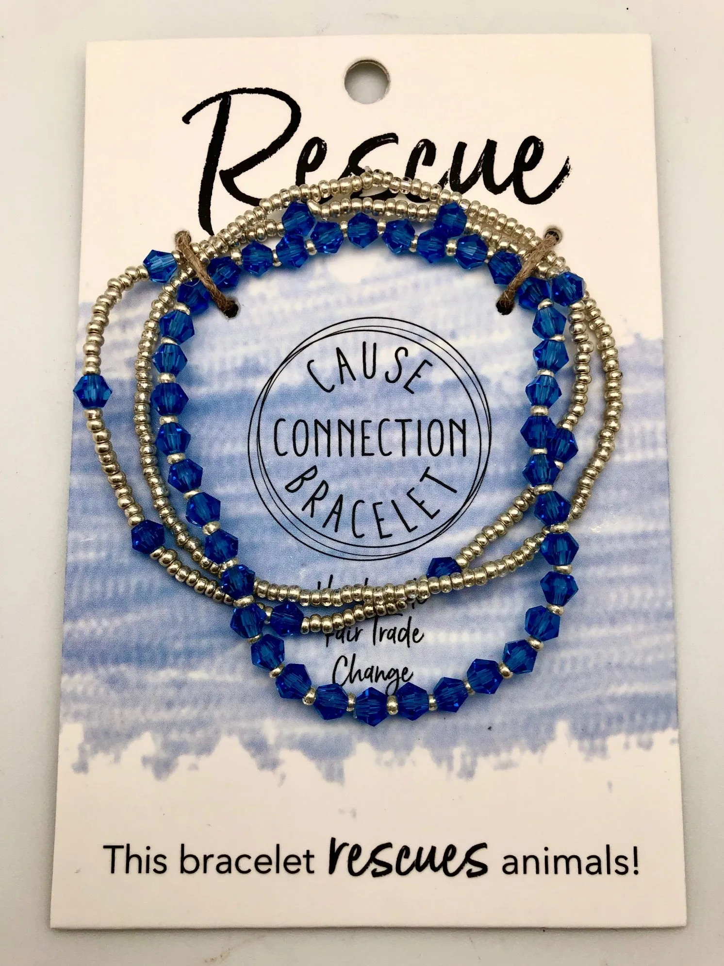 World Finds Cause Connection Rescue Animals Bracelet Set - Fair Trade