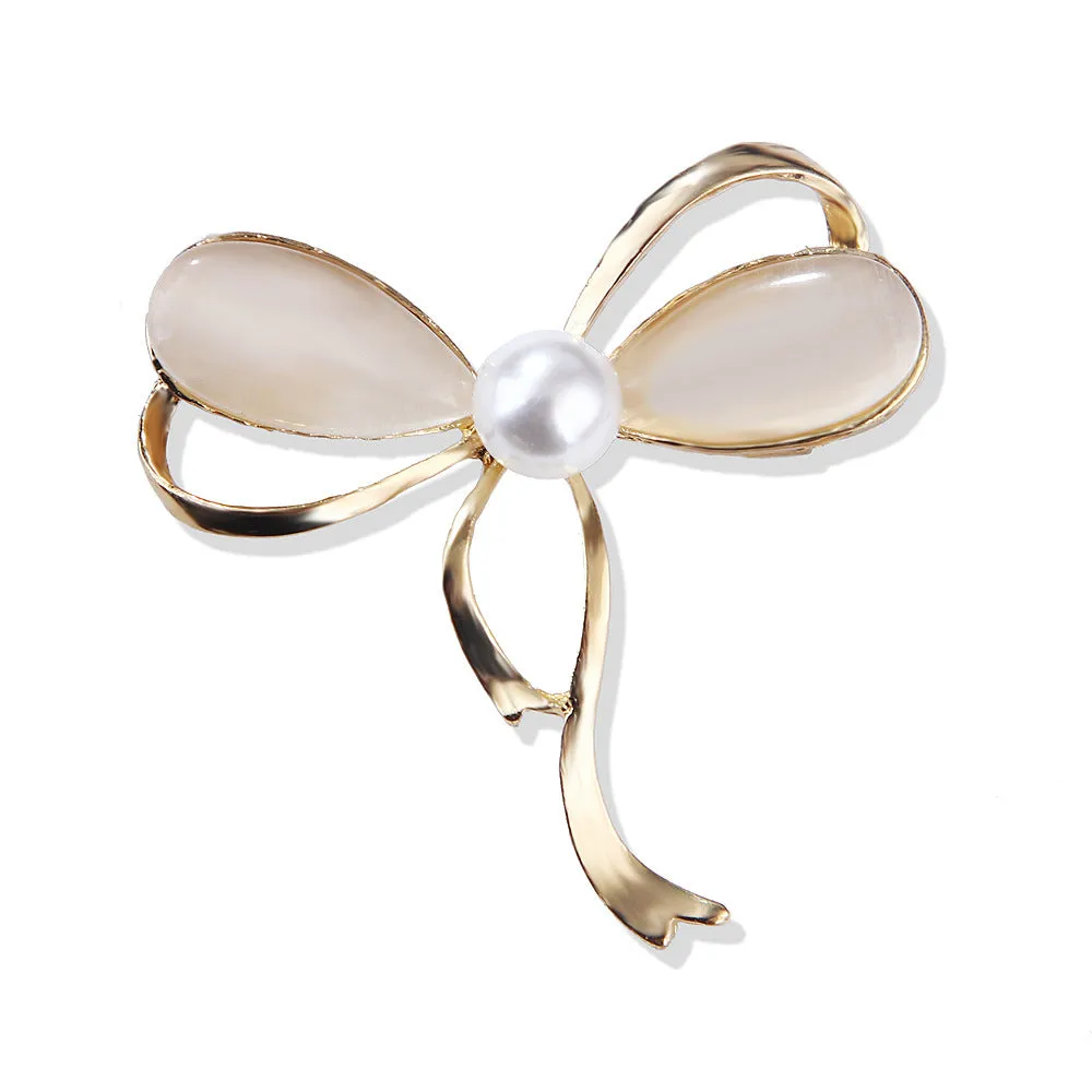 XSB059 - Opal Butterfly Brooch