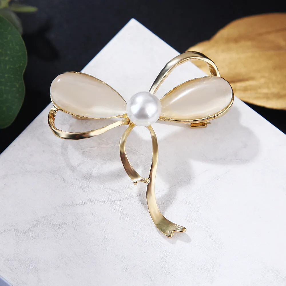 XSB059 - Opal Butterfly Brooch