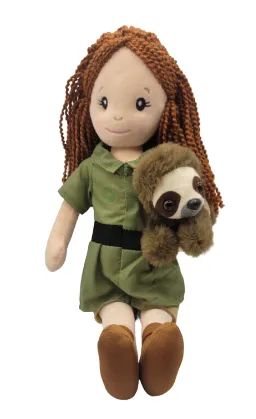 Zookeeper Doll with Sloth -Red Hair